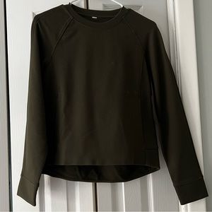 Army green Lululemon pullover